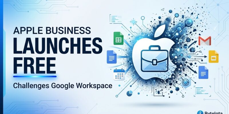 Featured image for Apple Business Launches Free: Challenges Google Workspace