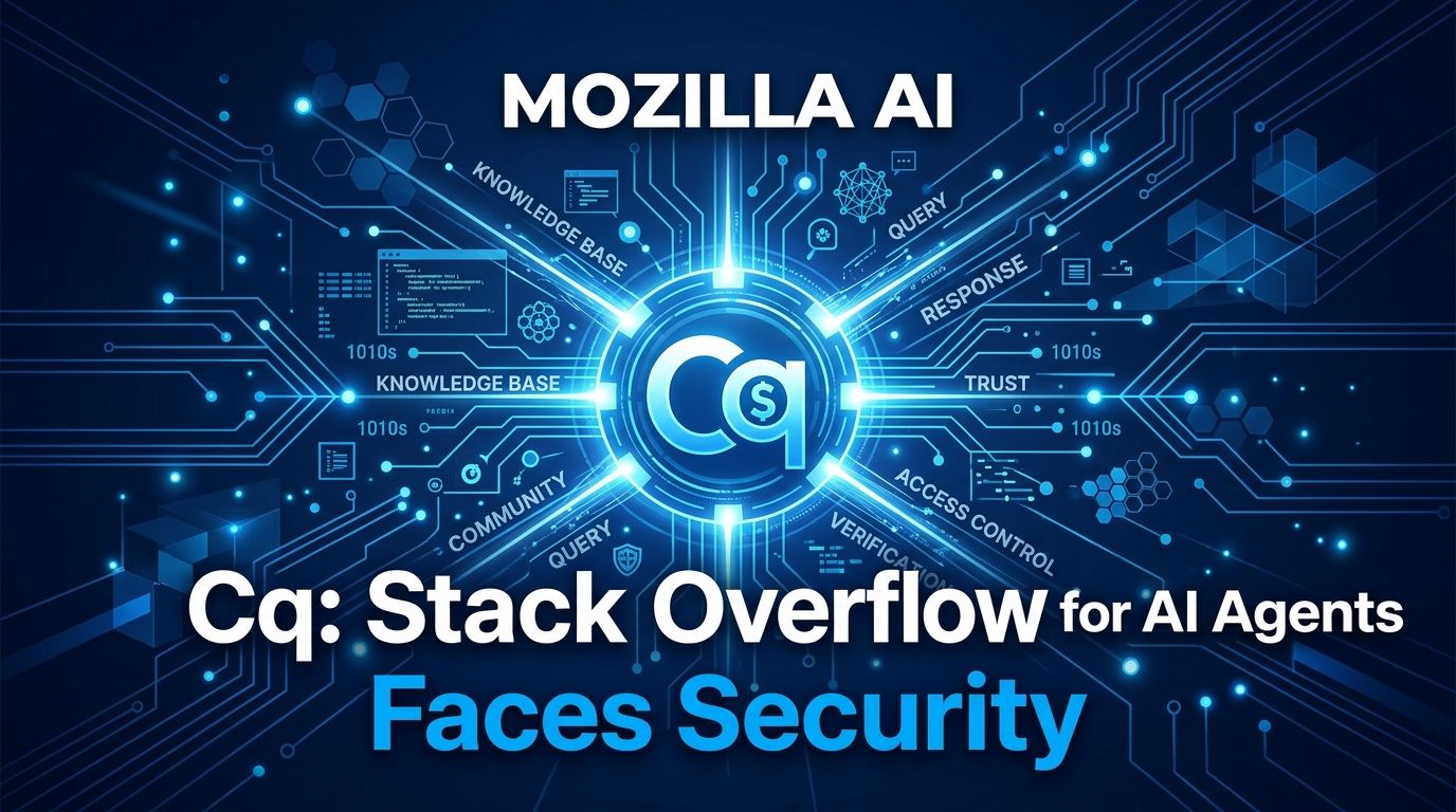 Mozilla AI’s Cq: Stack Overflow for AI Agents Faces Security Backlash ...