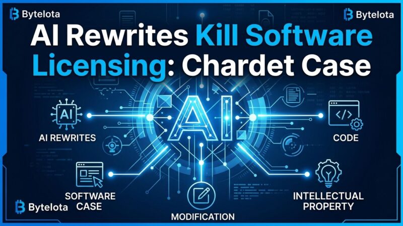 Featured image for AI Rewrites Kill Software Licensing: Chardet Case