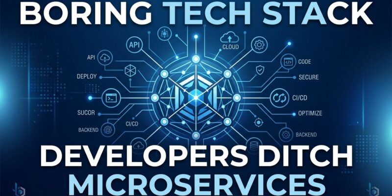 Featured image for Boring Tech Stack: Developers Ditch Microservices