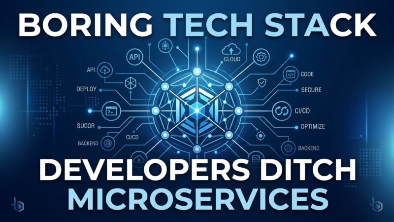 Featured image for Boring Tech Stack: Developers Ditch Microservices