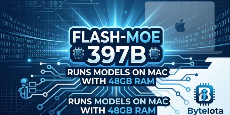 Featured image for Flash-Moe Runs 397B Models on Mac with 48GB RAM