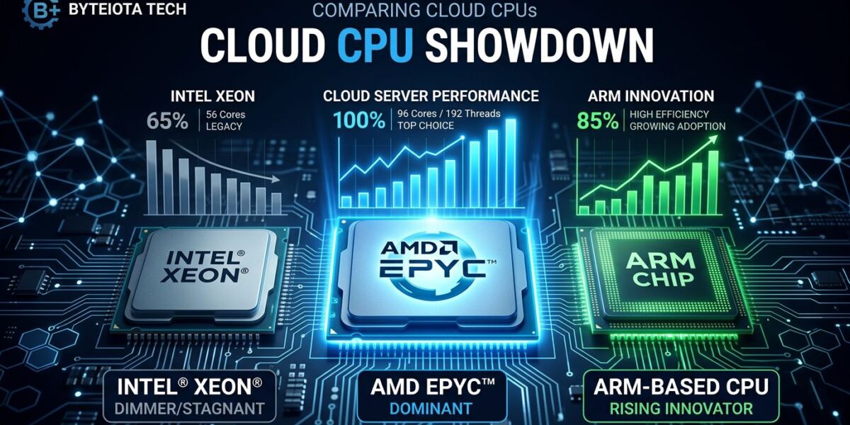 Cloud VM Benchmarks 2026: AMD Turin Beats Intel 24%, ARM Rises | byteiota