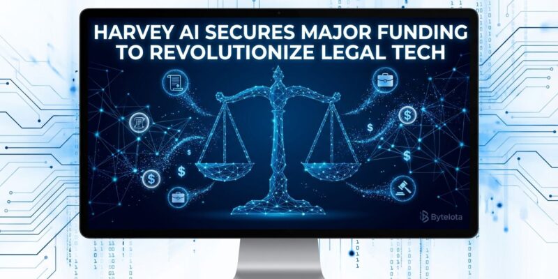 Harvey AI legal technology funding visualization showing Sequoia Capital triple-down investment strategy