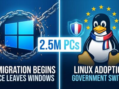 France government migrating 2.5 million PCs from Windows to Linux for digital sovereignty