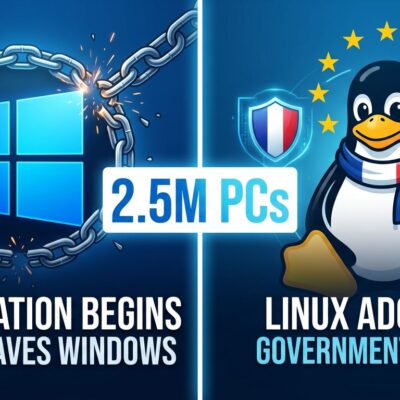 France government migrating 2.5 million PCs from Windows to Linux for digital sovereignty