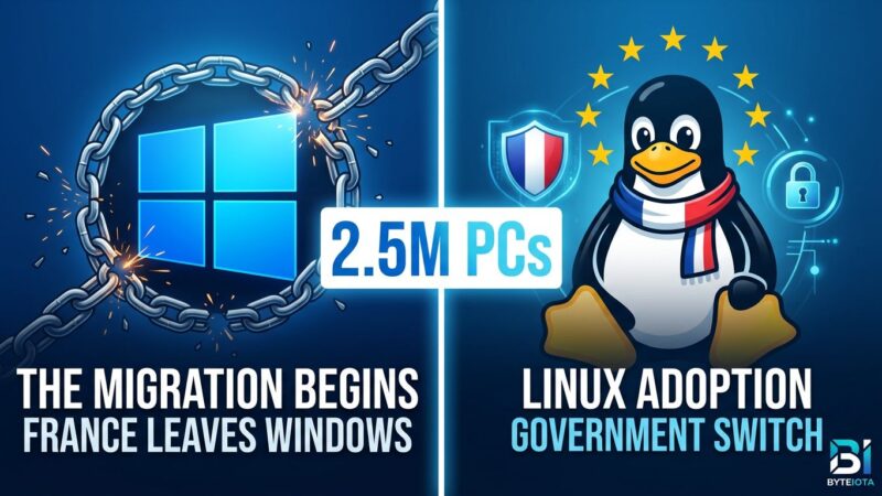France government migrating 2.5 million PCs from Windows to Linux for digital sovereignty