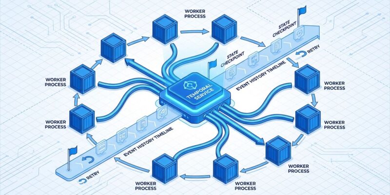 Temporal workflow orchestration architecture