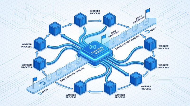Temporal workflow orchestration architecture