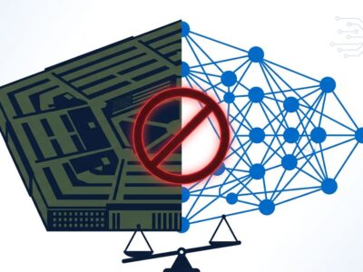 Pentagon and AI neural network illustration showing conflict over Anthropic supply chain risk designation