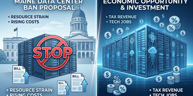 Maine becomes first state to ban large AI data centers