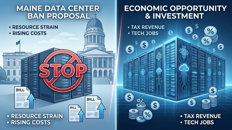 Maine becomes first state to ban large AI data centers