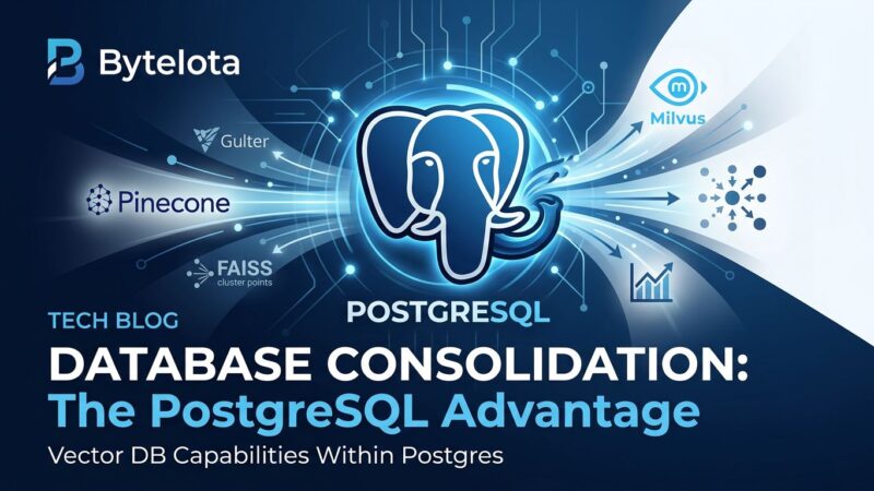 PostgreSQL absorbing vector databases - database consolidation 2026
