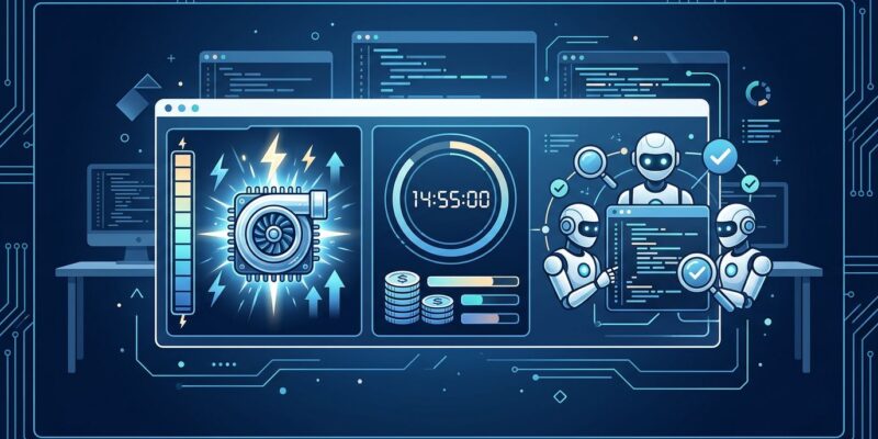 Claude Opus 4.7 coding interface showing xhigh effort, task budgets, and multi-agent code review features