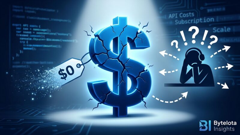 Conceptual visualization of AI coding tools pricing crisis