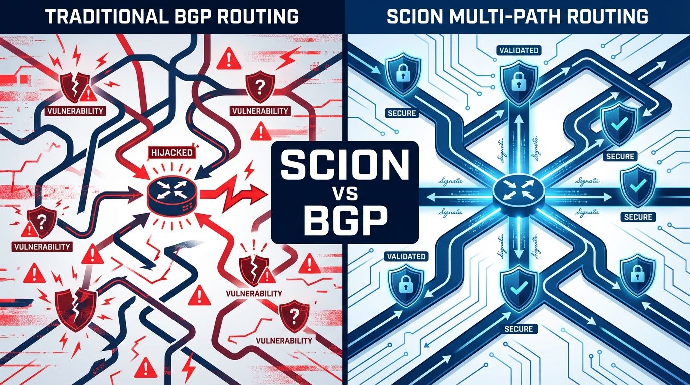 SCION Protocol Powers 220B CHF Daily—BGP Alternative Ignored | byteiota