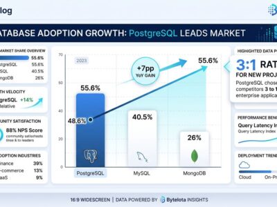 PostgreSQL adoption dashboard