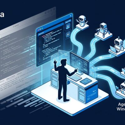 Developer orchestrating multiple AI coding agents in Cursor 3's agent-first interface, showing shift from traditional IDE to agent orchestration platform