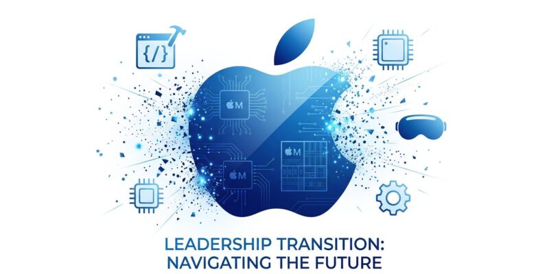 Apple CEO John Ternus hardware engineering leadership transition illustration