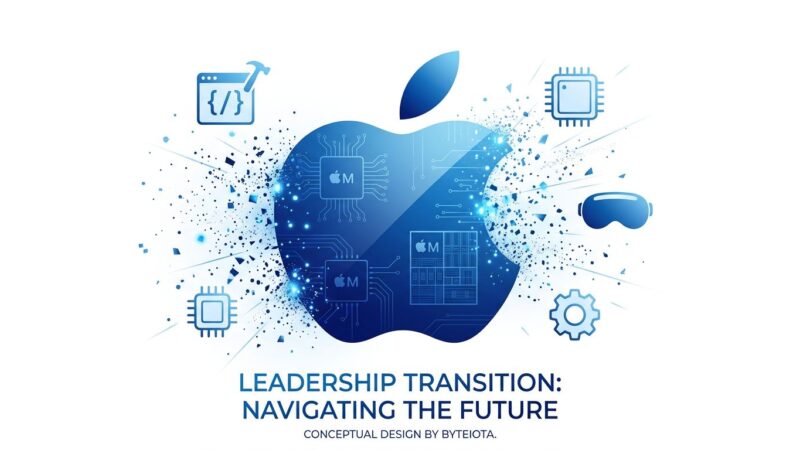 Apple CEO John Ternus hardware engineering leadership transition illustration