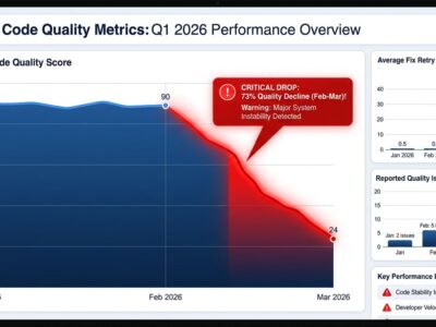 Claude Code quality metrics showing 73% decline