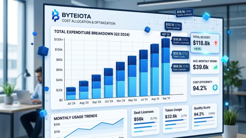 Cost breakdown showing AI coding tools pricing layers