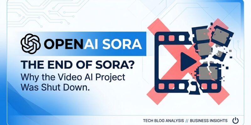 OpenAI Sora AI video generation shutdown visualization showing failed economics and product closure