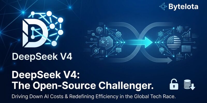 DeepSeek V4 AI model comparison showing cost efficiency vs GPT-5.5 and Claude Opus