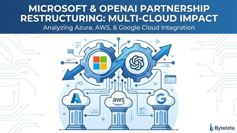 Microsoft OpenAI partnership restructuring multi-cloud architecture 2026