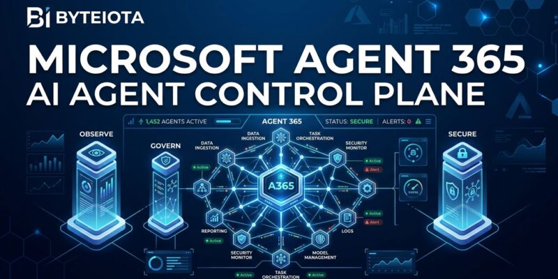 Microsoft Agent 365 enterprise AI agent governance control plane dashboard
