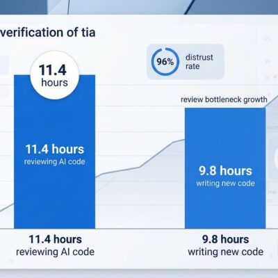 Data visualization of AI code verification metrics