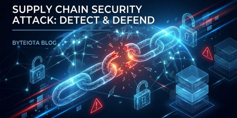 Supply chain security breach visualization