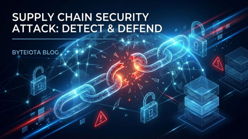 Supply chain security breach visualization