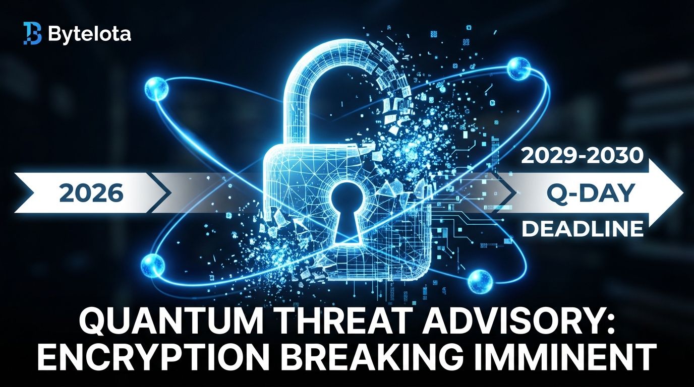Google Quantum Warning: Crypto Keys Break by 2029-2030 | byteiota