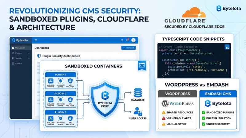 Cloudflare EmDash WordPress alternative plugin security