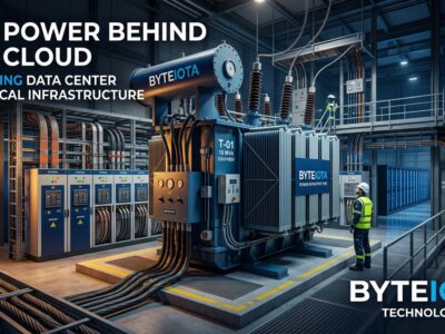 Power transformer equipment in data center facility