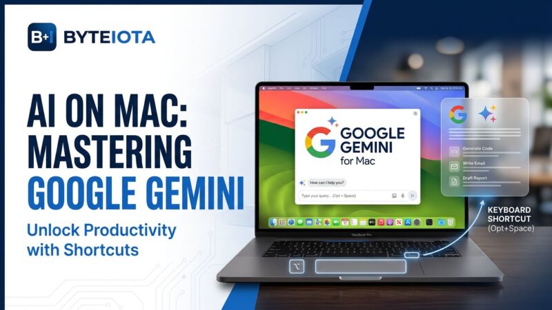 Google Gemini native Mac app with keyboard shortcuts and screen sharing features