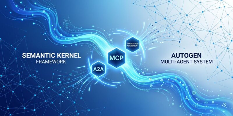 Microsoft Agent Framework 1.0 convergence visualization