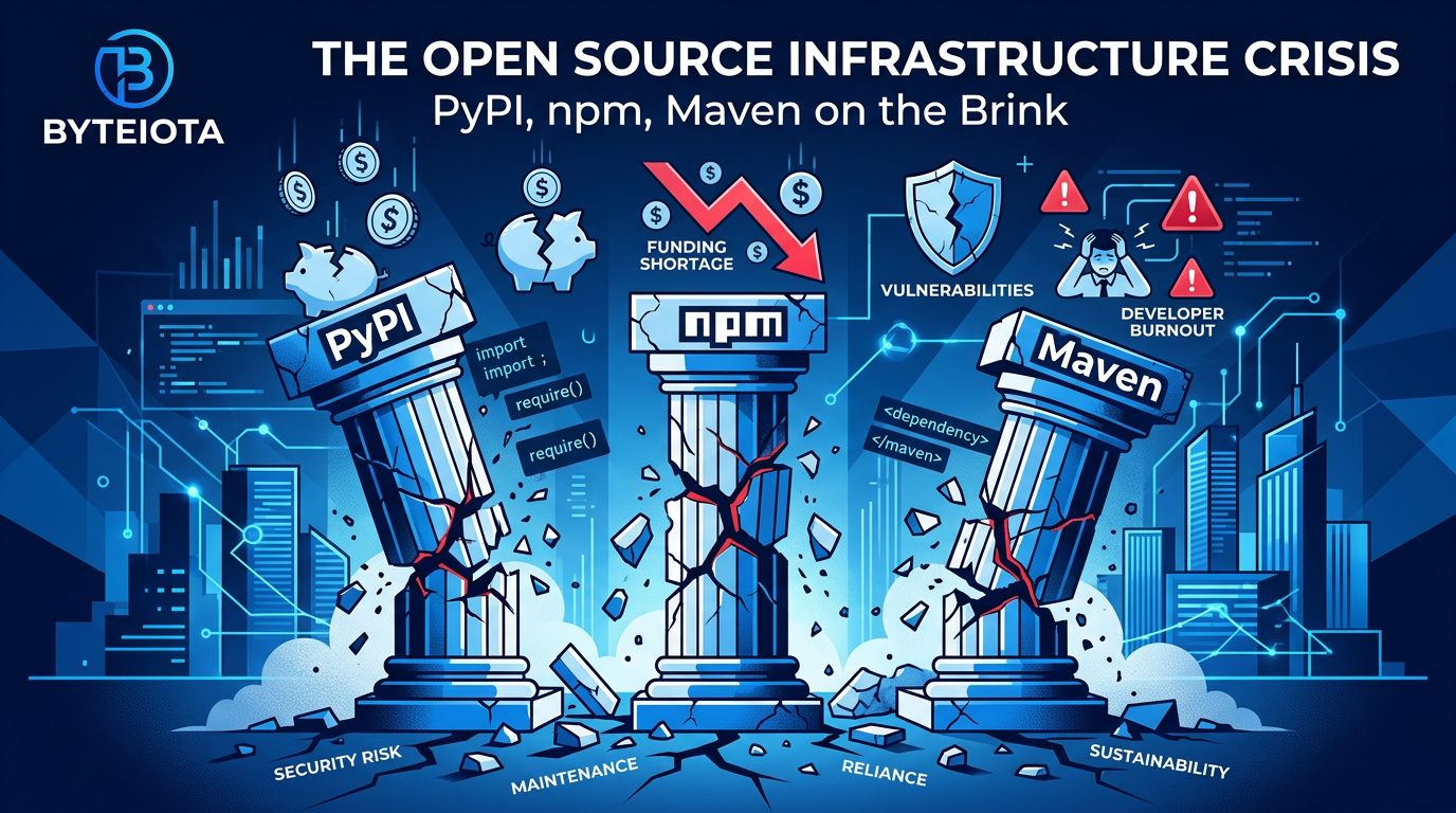 Open Source Sustainability Crisis: PyPI $1.8M/Month, 86% Unpaid | byteiota