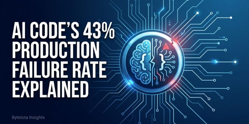 Featured image for AI Code's 43% Production Failure Rate Explained