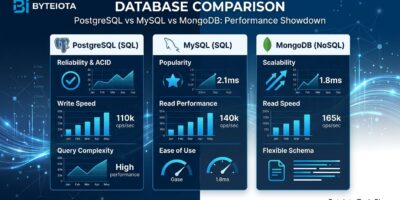 Database Performance 2026: PostgreSQL vs MySQL vs MongoDB | byteiota