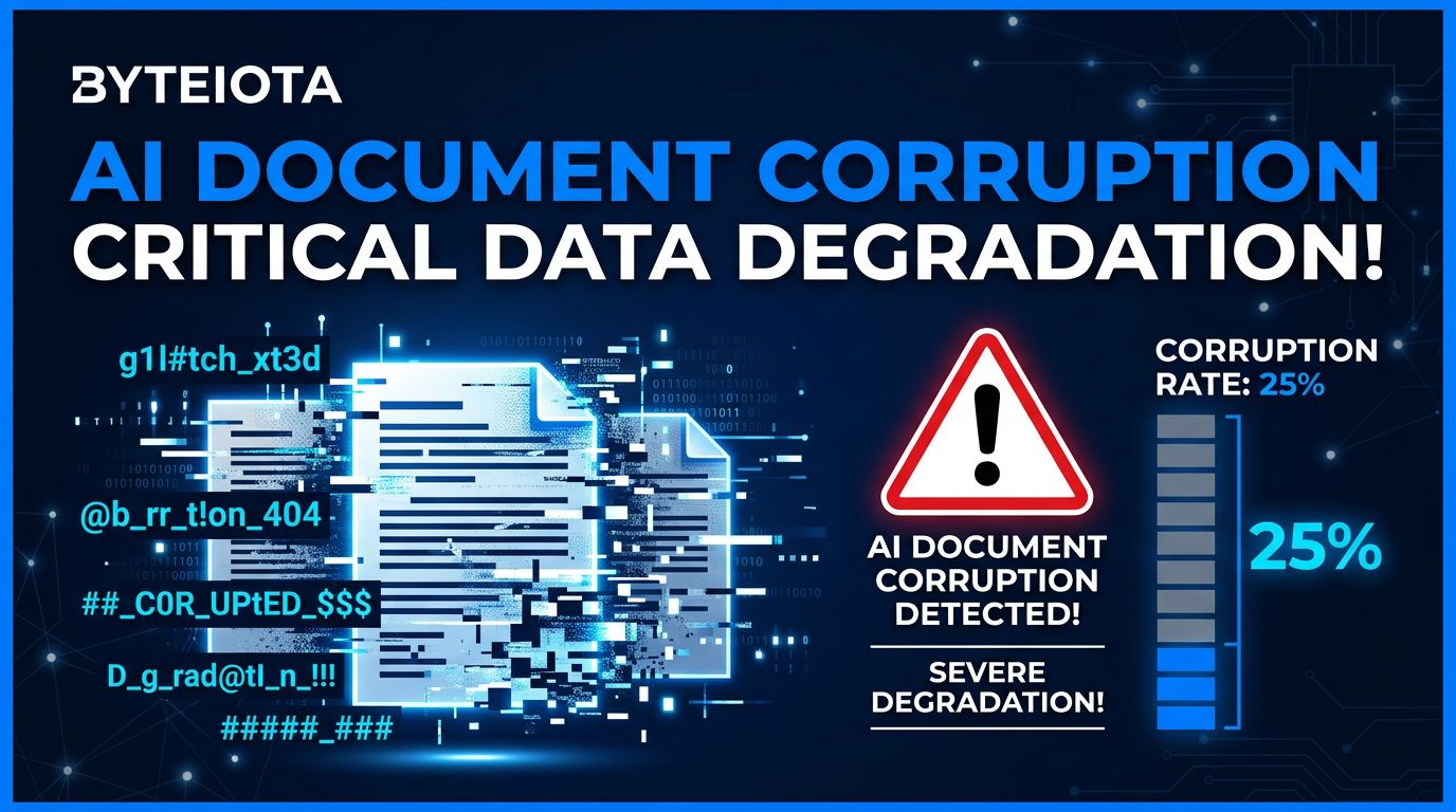 LLM Document Corruption: 25% Degradation Rate Exposed | byteiota