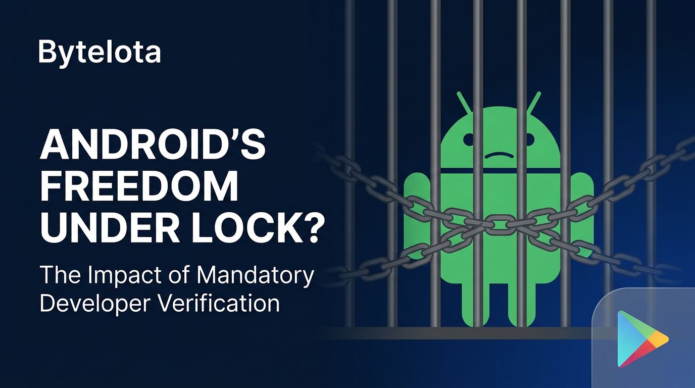 Android Developer Verification: Google’s Freedom Trap | byteiota