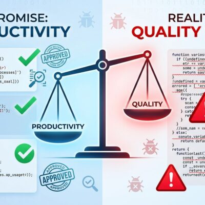 AI coding assistant quality issues visualization showing code quality metrics and technical debt trends in 2026