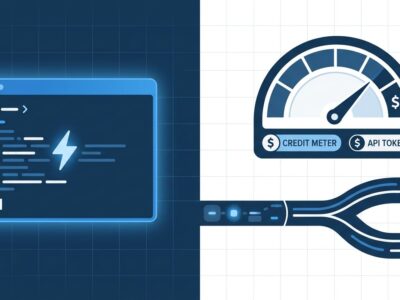 Split-screen showing Claude interactive usage on left and metered Agent SDK credit pool on right