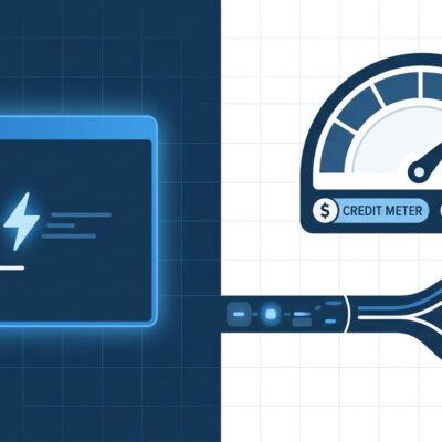 Split-screen showing Claude interactive usage on left and metered Agent SDK credit pool on right
