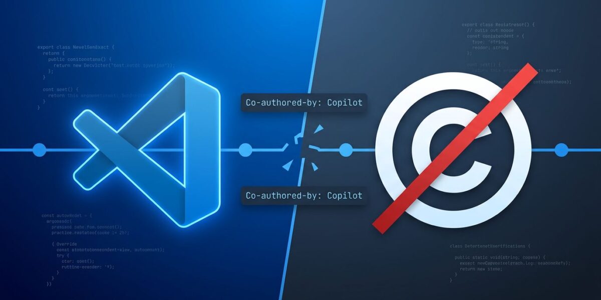 VS Code Copilot Co-Author Default: Copyright Chaos Ensues | byteiota