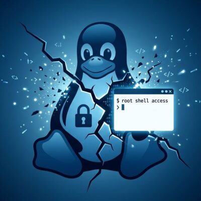 Cracked Linux penguin logo representing Fragnesia CVE-2026-46300, the Linux kernel root exploit activated by the Dirty Frag patch