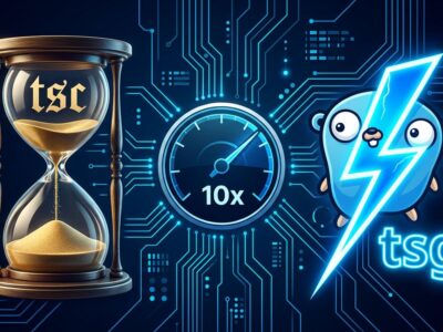 TypeScript 7 beta tsgo compiler versus tsc speed comparison - 10x faster builds
