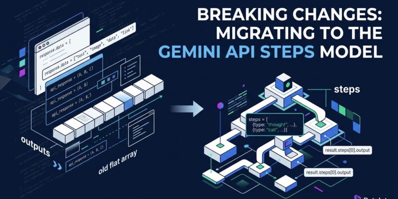 Gemini Interactions API schema migration from outputs array to steps array - breaking changes June 2026